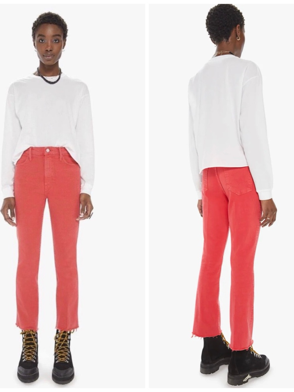 MOTHER "The Hustler Ankle Fray" Second Chance Color Jeans Size 26